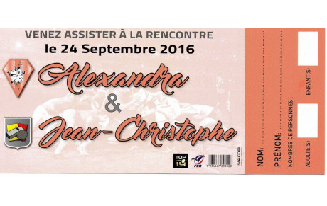 Mariage d'Alexandra et Jean-Christophe...