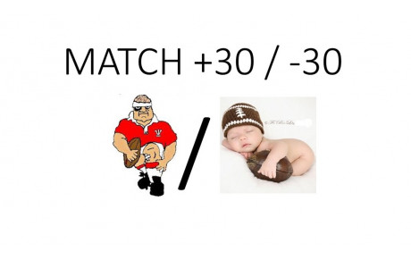 match +30 / -30... et barbecue!