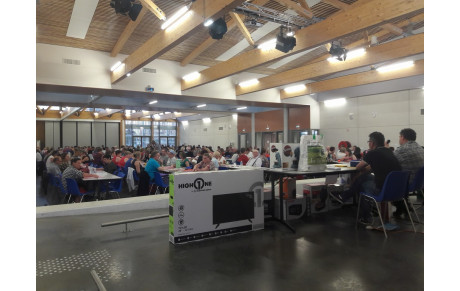 Remerciements après le loto...