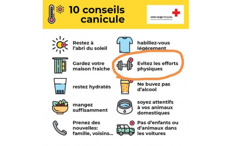 Canicule: pas de préparation physique...