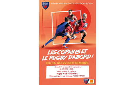 Semaine nationale des Ecoles de Rugby...