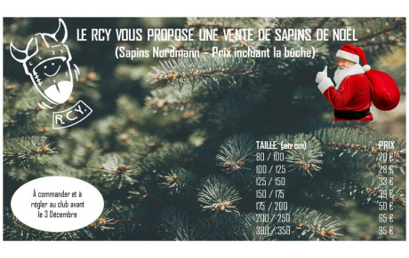 Vente de sapins de Noël...